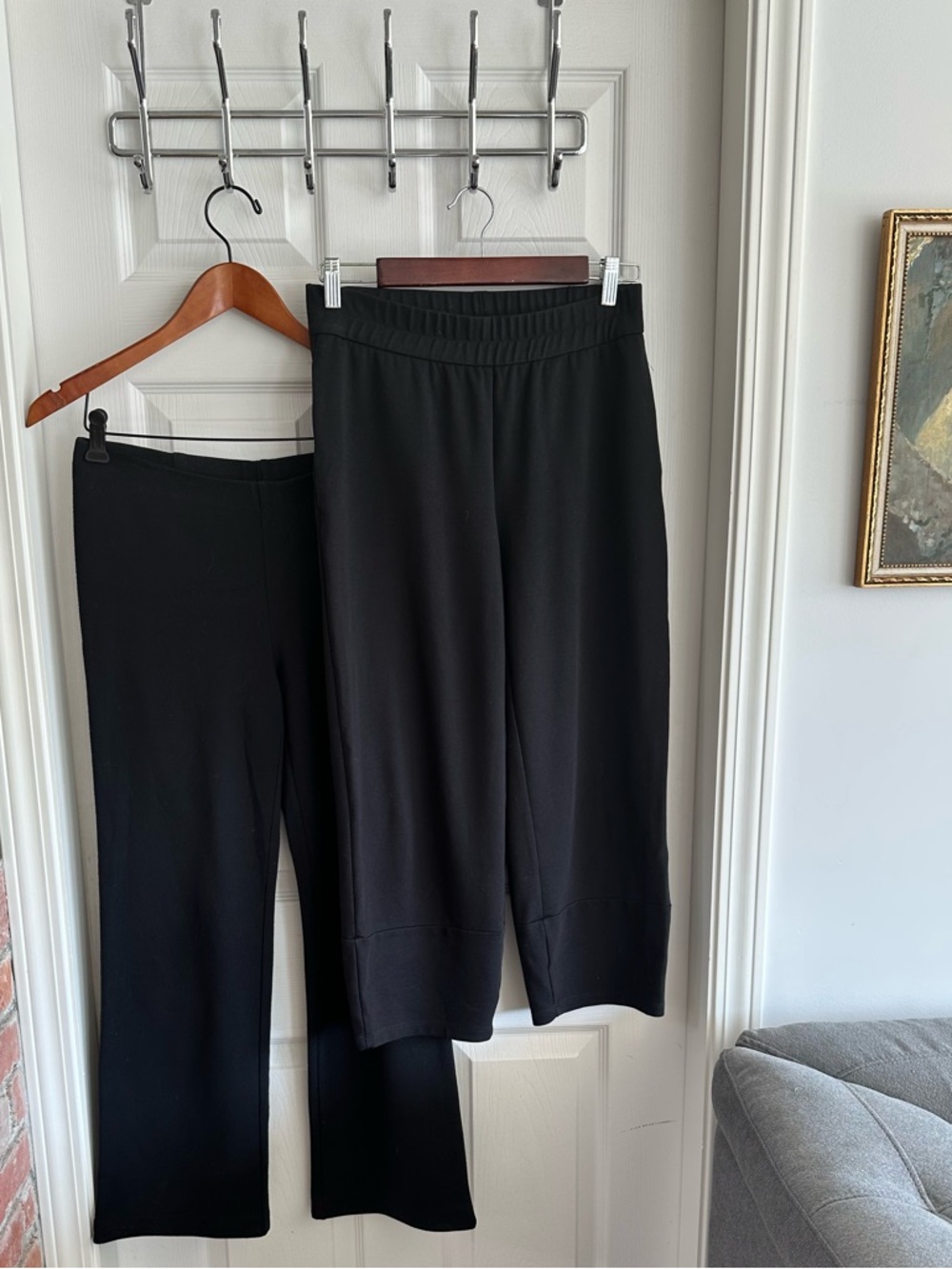 Eileen Fisher Black  Pull-On Pants Bundle Some wear